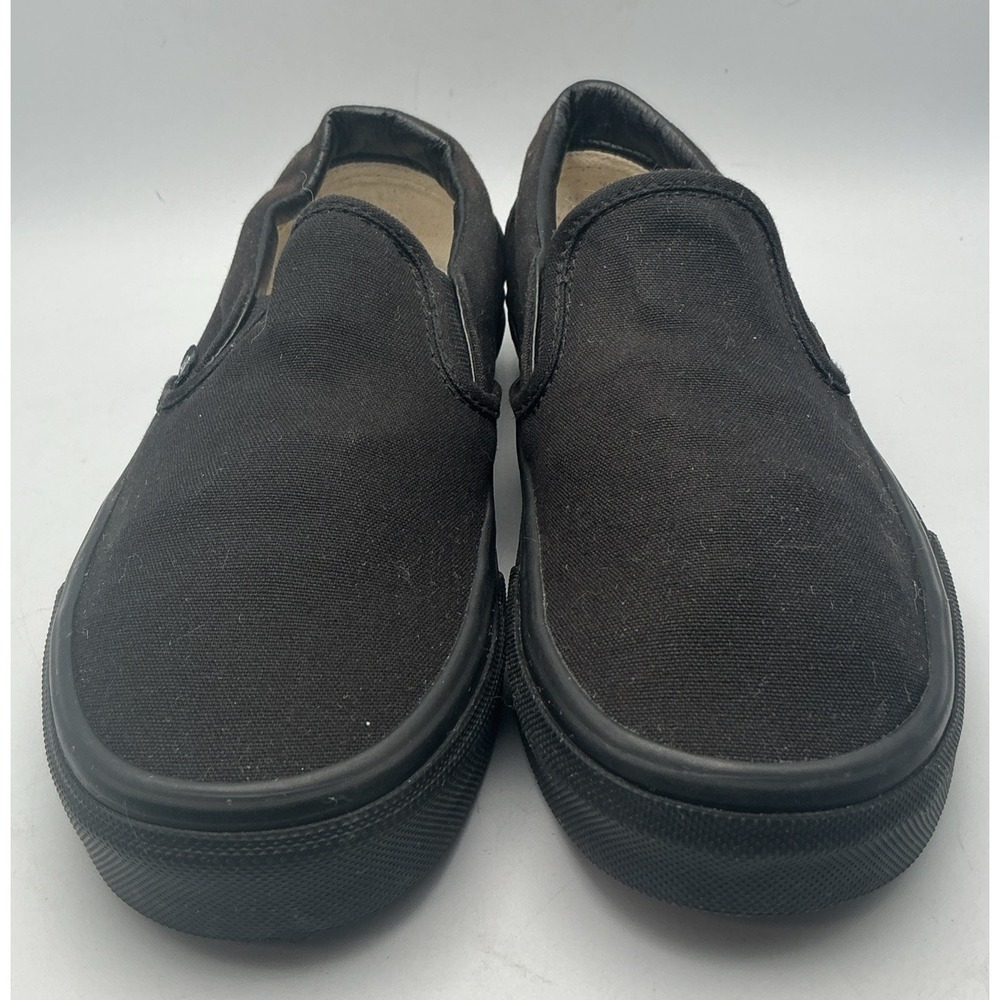 Vans Classic Slip On Blackout All Black Shoes Men 4.5 Women 6 Dominican Rep